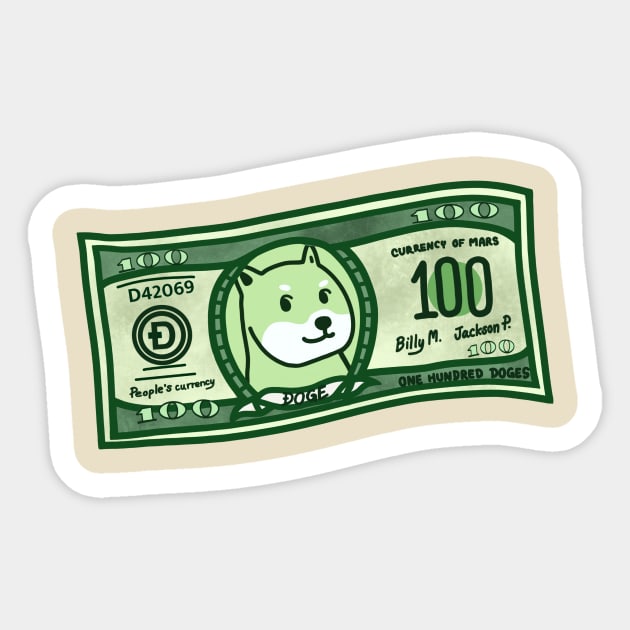 Dogedollar Sticker by matguy